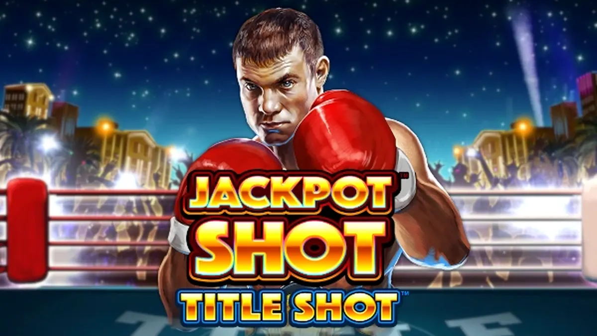 Interface do slot Title Shot com rolos girando